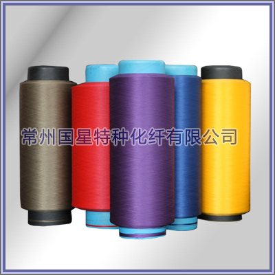 Outdoor fabric with polypropylene fine denier DTY silk