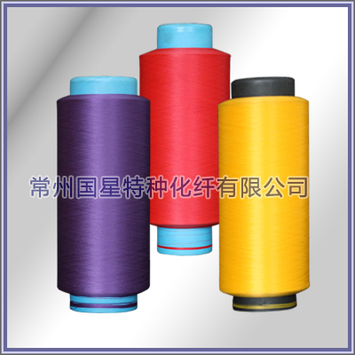 Outdoor fabric with polypropylene fine denier DTY silk